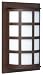 100 Outdoor Lighting Wall Fixture in Bronze & White Glass