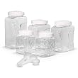 Snapware 60002BXS Square Grip 10-Piece Airtight Dry-Food Canister Set