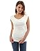 PattyBoutik Women's Cowl Neck Ruched Double Layer Top