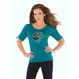 Touch by Alyssa Milano Jacksonville Jaguars Women's Split Sleeve Top Extra Large