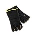GrillPro 00528 Black Leather BBQ Gloves