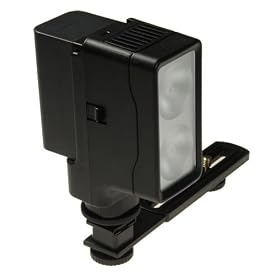 20W PhotxPro VL-2 Twin Halogen Video Light - 7.4v 4.5Ah - Twin switchable lamps - for camcorders with or without a hotshoe - including hot shoe lighting support bracket