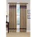 Jacaranda Collection Plum, Camel & Chocolate Micro Suede Curtans Set of 2 Striped Window Panel Treatments