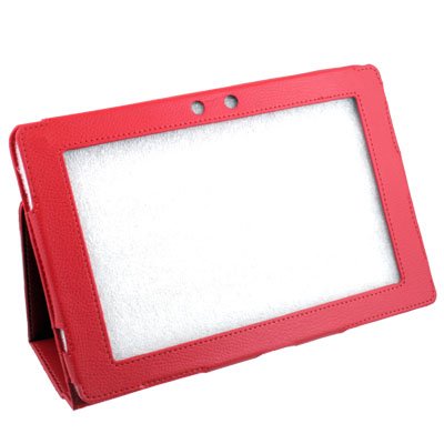  Red Leather Stand Case for Asus Eee Pad Transformer TF101