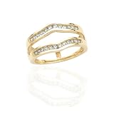 14K Yellow Gold 3/8 ct. Diamond Ring Guard