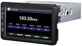 POWER ACOUSTIK PD-712 Single DIN Multimeadia Source with Detachable Motorized 7-Inch Oversize LCD Touchscreen