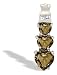 14K White Gold Genuine Heart Smoky Quartz and Diamond Pendant