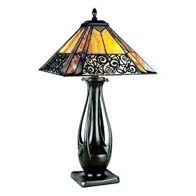 Quoizel Christina Tiffany 2 Light Table Lamp by Quoizel