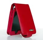 PRIMA SELECT Red Leather Flip Style case for iPhone 2G with clip by Prima Cases