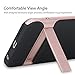 iPhone 6S Case, Rock Classic Shell Hybrid Double Layer Shock Absorbing Armor Case Cover with Kickstand for Apple iPhone 6S / iPhone 6 4.7 inch (Rose Gold/Black)