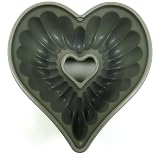 Nordicware Cast Aluminum Heart-in-Heart Pan, Commercial Non-Stick