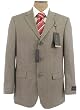 Oscar De La Renta Mens Single Breasted 3 Button Taupe Pinstripe Wool Suit - Size 48R Oscar De La Renta Mens Single Breasted 3 Button Taupe Pinstripe Wool Suit - Size 48R