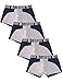 DAVID ARCHY Men's 4 Pack Micro Modal Contrast Color Trunks