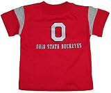 Ohio State Buckeyes OSU NCAA Short Sleeve Striped Kids Tee 4
