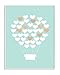 Stupell Home DÃ©cor White Gold Teal Heart Hot Air Balloon Wall Plaque Art, 10 x 0.5 x 15, Proudly Made in USA