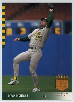 Mark McGwire Oakland Athletics 1993 SP #41 Baseball Card