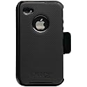 OtterBox Universal Defender Case for iPhone 4 (Black Silicone & Black Plastic)