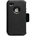 OtterBox Universal Defender Case for iPhone 4 (Black Silicone & Black Plastic)
