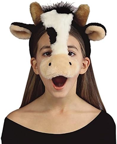 Child's Cow Plush Animal Headpiece