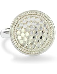 Anna Beck Designs "Gili" Wire Rimmed Dish Sterling Silver Ring