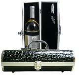 Picnic Gift Gala Croc Black Wine Purse - Picnic Gift 3062-BK