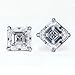 1.03 carat Asscher Diamond Earrings EGL Certified title=