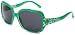 Fantas-Eyes Starry Night Oversized Sunglasses,Green Frame/Gradient Smoke Lens,one size