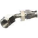 Russell 620411 -6 AN Endura Powerflex Power Steering 45 Degree Hose End