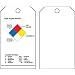 Brady  76225 5 3/4" Height x 3" Width, Heavy-Duty Vinyl with Clear Polyester Overlaminate (B-851^B-674), Black, Red, Blue, Yellow on White Right-To-Know Accident Prevention Tags (25 Tags)