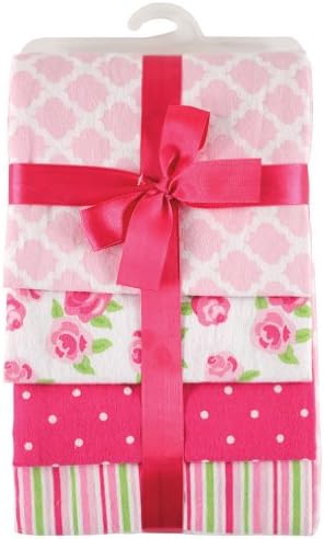 Hudson Baby Flannel Receiving Blankets 4 Pack