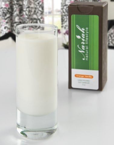 Nariah Natural Soy Candle, Orange Vanilla, 2 ounce