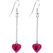 Licensed Plaboy Rabbit Head Heart Drop Earrings