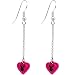 Licensed Plaboy Rabbit Head Heart Drop Earrings
