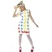 Ladies Twister Multi Colour Fancy Dress Costume Size M