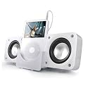 Portable Fold-up SPEAKER SYSTEM for iPod & MP3 Player in WHITE