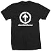 ABOVE THE INFLUENCE FRONT TEXT drug free edge BW SHIRT