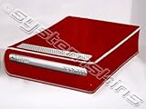 Xbox 360 HD DVD Skin - NEW - RED CHROME MIRROR system skins faceplate decal mod