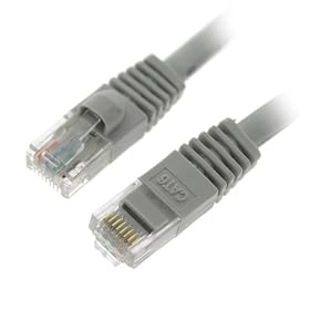 CAT6e Ethernet LAN Network Cable (Gray) - 6 Feet