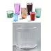Carlisle 9 oz Old Fashion Crystalon Stack All Ribbed Texture Break-Resistant SAN / Color: Clear / Quantity: One Dozen (12)