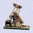 Asian Woman statue porcelain tea time sculpture New