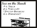 Cocktail Rezept Wandtattoo - Sex on the Beach - Wandaufkleber