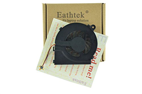 Eathtek New Laptop CPU Cooling Fan for HP G42 G62 Compaq CQ42 CQ62 CQ42-100 CQ42-200 series, Compatible with part# 646578-001 ADD49R12TP202BBD063 (3 pins!!)