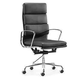 Zuo Modern Showcase Hi-Back Office Chair, White