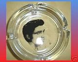 Click for more about ELVIS PRESLEY GLASS ASHTRAY - BURSTING MEMORABILIA.