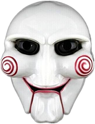 AMAZING162 Terrorist SAW Halloween Mask Masquerade Mask Theme Male SAW Simulation Chainsaw Massacre