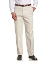 Savane Men's Big & Tall Wrinkle Free Flat Front Twill Pant
