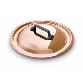 18 cm lid for 2mm copper cookware - Mauviel by Mauviel