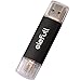 Elefull Super 2 In 1 OTG/ Micro USB Flash Drive 32GB For Smart Mobile Phone Tablet/ Computer Player TV DVD (Black)
