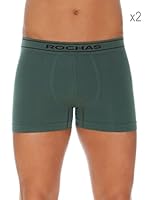 Rochas Paris Pack De 2 Boxers Road Sin Costuras (Verde Oliva)
