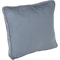 Brentwood Originals Heavy Fauby Suede Boby 17 by 17-Inch Boby Pillow, Slate